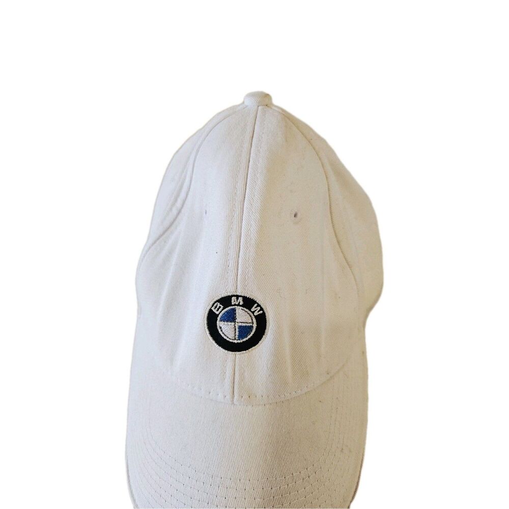 BMW White Adjustable Logo Baseball Cap - Picture 2 of 6